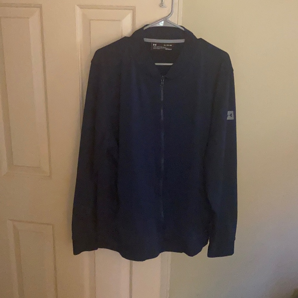 Golf full zip jacket- navy